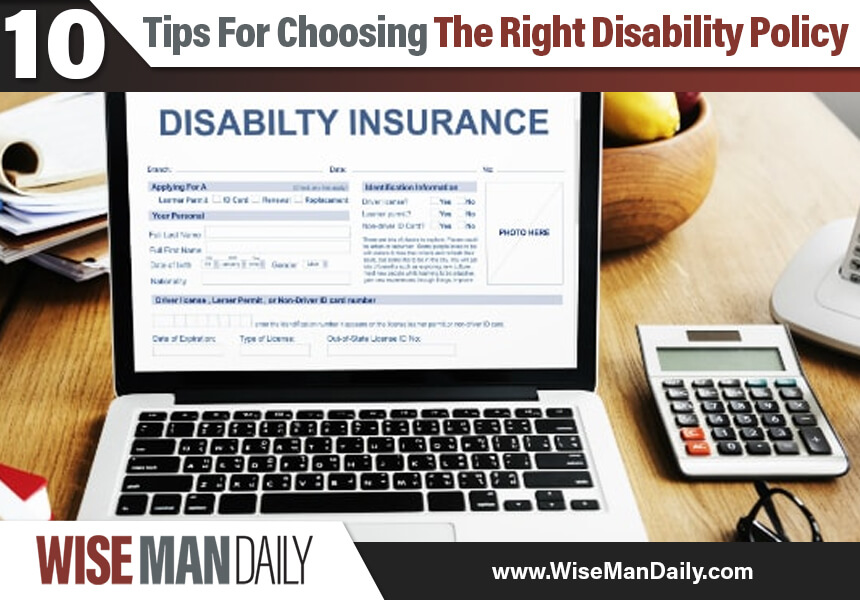 Choosing the right disability insurance policy